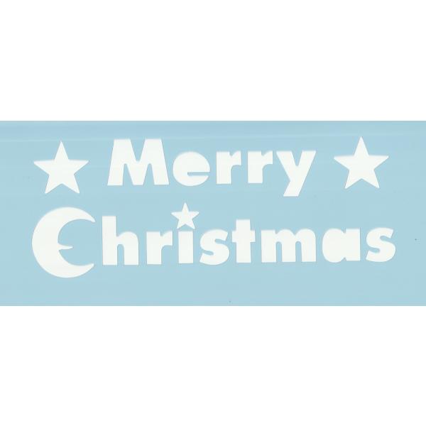 ファインホームのステンシルシート　メリークリスマスCタイプ　Mサイズ　fh-712m