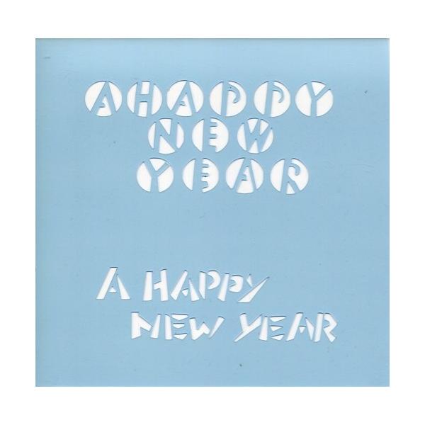 ☆シートサイズ：横114mm×縦115mm 文字横幅：8cm 葉書横用☆0,2mm厚ですので、曲面でも使用できます。<BR>☆ペーパーではないので、拭いて何回も使用出来ます。<BR>☆使用後はすぐの絵具をふき取ってく...