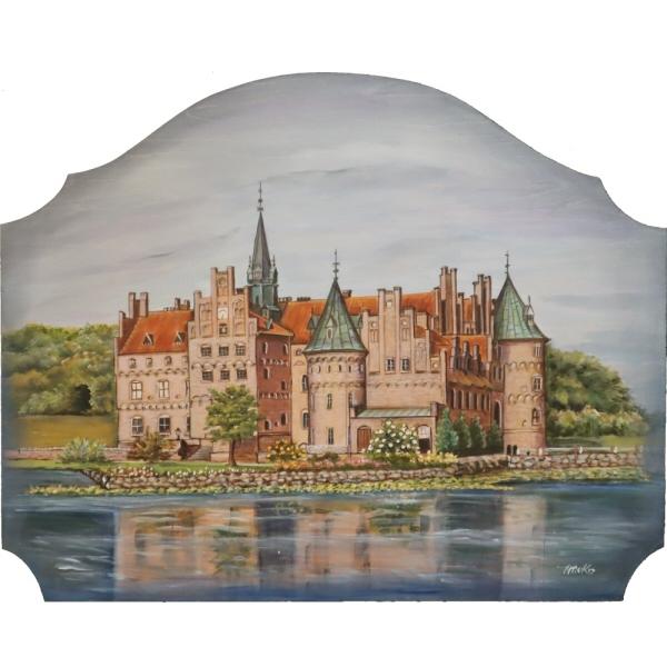 畑田美恵子のシルクスクリーンを図案として使用した トールペイント