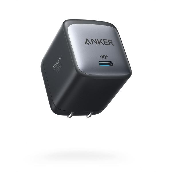 他サイト： Anker Nano II 65W PD 充電器 USB-C PSE適合 MacBook PD PC iPad iPhone Android ブラックの商品画像