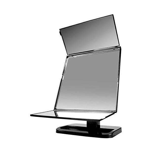 縦にも横にも使える三面鏡頭頂のみえにくいヘアアレンジにチークや生え際のチェックに前面だけ見るのではなくサイドも一緒に見て仕上がりをチェック縦に回転させてヘアチェック　 ●サイズ:約 21.6×26.5×13cm ●重量:約810g ●材質:...