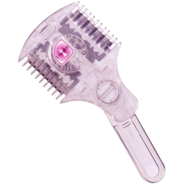 クシでとかすように髪がカットでき、髪の切れる量を調節可能。普通刃とスキ刃のツーウェイタイプ。左右のクシ目の違う普通刃とスキ刃ツーウェイタイプで、使い分けが可能です。5段階のダイアル操作で、髪の量と長さに合わせて刃の出し具合を調整できます。※...