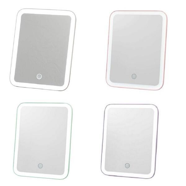 売れ筋No.1　LEDミラーメイク、お化粧の時に顔全体を明るく照らして細かい部分もはっきり見えるのでワンランク上の仕上がりになります。・スタンド部分が180度回転するため、縦置き・横置き、お好きな向きで使用可能・LEDライトは、ON/OFF...