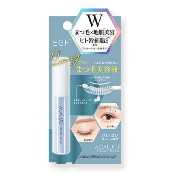 「まつ毛」×「地肌」にWアプローチ！まつげケア成分を贅沢に配合することでハリコシのある、強くたくましいまつげへと導きます。・ヒト幹細胞培養液※１×ＥＧＦ※２配合・塗りやすさにこだわり“うぶ毛まで逃がさない”　先端ボール付きブラシ・根元から立...