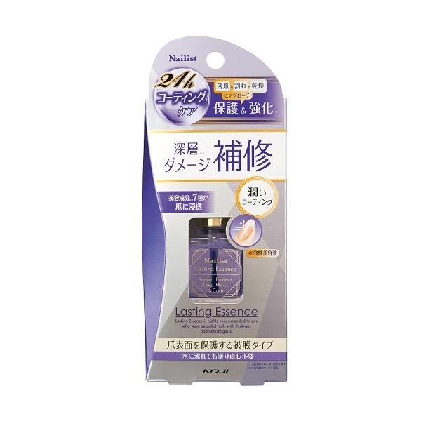 水に濡れても落ちない！保護＆潤い持続コーティング美容液●仕上がり透明・フローラルの香り●ツヤを出しコーティングできる水に濡れても落ちない被膜タイプ。●爪の内側までダメージ補修7種の保湿美容液成分配合で爪に潤いが持続します。アボカド油、ホホバ...