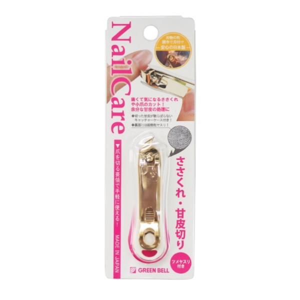 甘皮・ささくれの処理に。 余分な甘皮の処理・痛くて気になるささくれをカット。裏面にはヤスリが付いています。商品全長：70mm商品重量：21gパッケージサイズ：H150xW50xD13ｍｍパッケージ重量：27g材質：刃部/刃物鋼・金メッキ仕上...