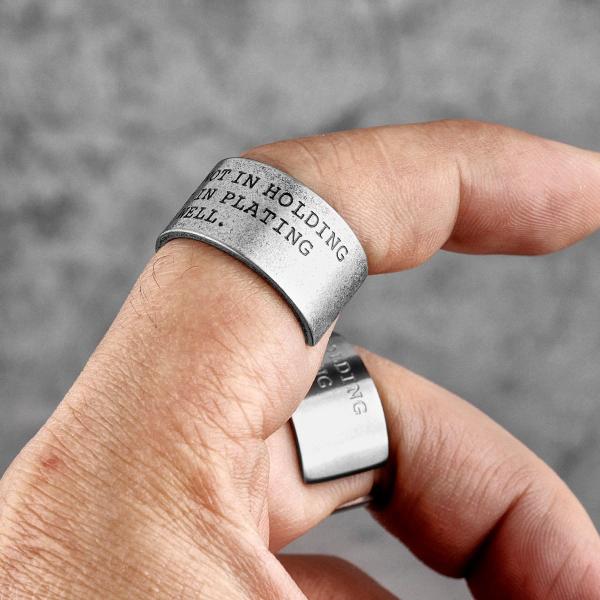 ファッション 洗濯機可 リング 指輪 ビンテージ トレンド 文字 ステンレス オープン パンク ヒップ ホップ バイカー Fmlj3gnbka Boulevardrestaurants Com