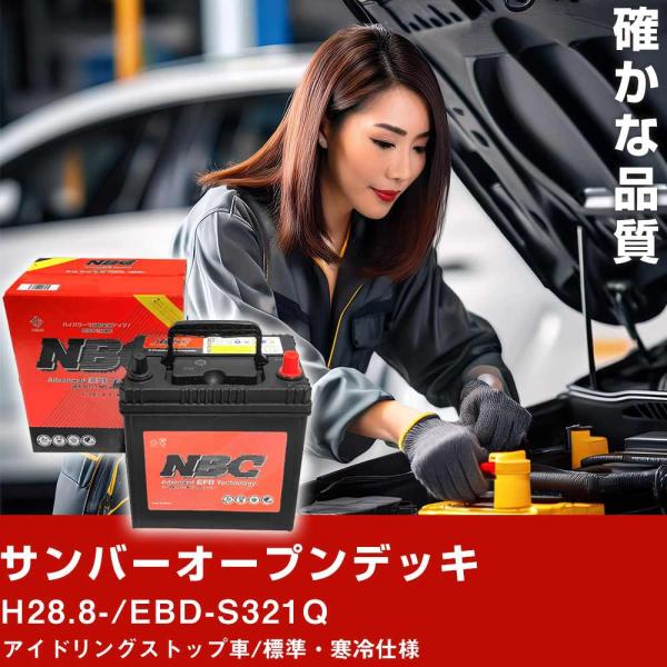 車 バッテリー スバル サンバーオープンデッキ H28.8-/EBD-S321Q アイドリングストップ車/標準・寒冷仕様 適合参考 NBCプレミアム M-55(
