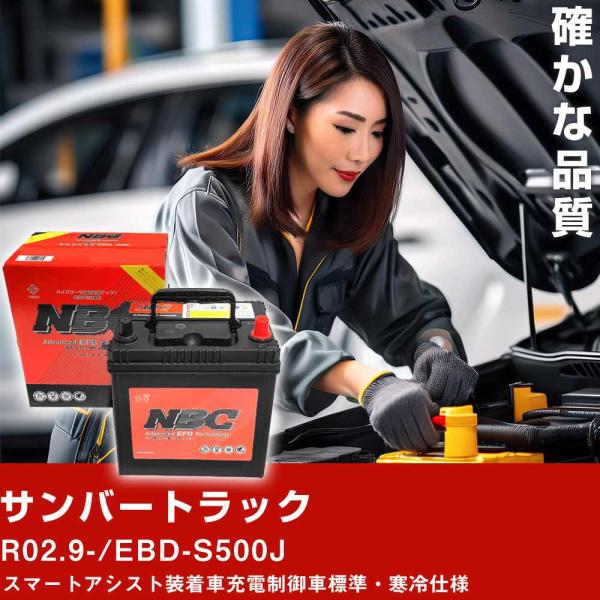 車 バッテリー スバル サンバートラック R02.9-/EBD-S500J スマートアシスト装着車充電制御車標準・寒冷仕様 適合参考 NBCプレミアム M-55