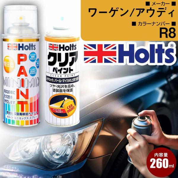 ワーゲン/アウディ カーペイントスプレー クリアセット R8 ブリリアントブラックM カラースプレー 車 MH11604【TU&amp;SP】(スプレー
