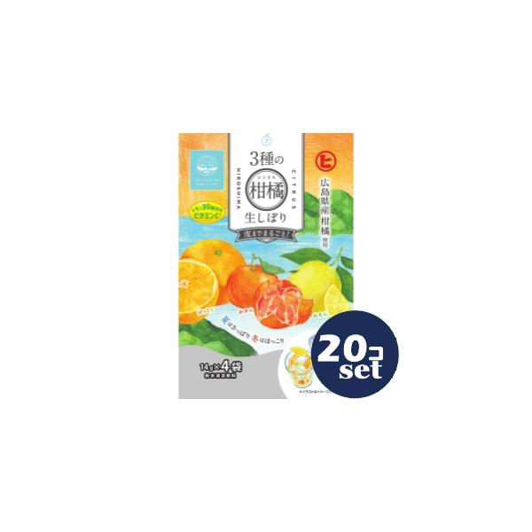 セット販売」「樋口製菓」3種の柑橘生しぼり 14g×4袋 20個セット