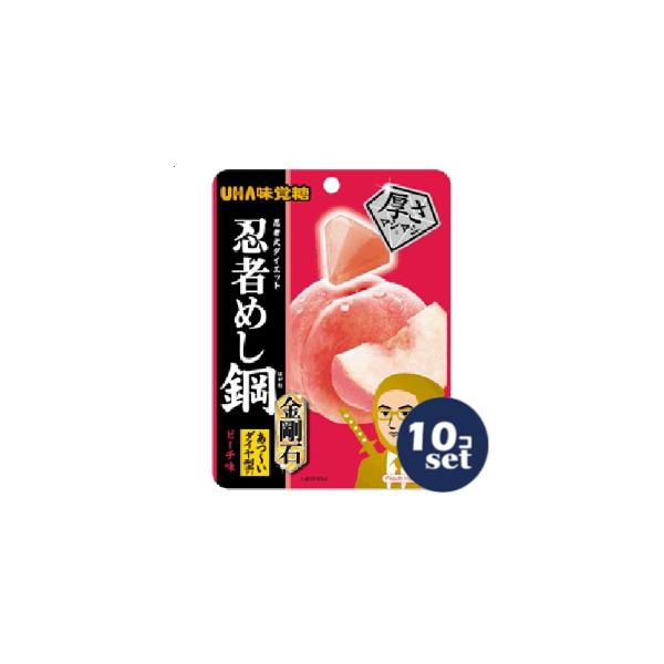 UHA味覚糖 「セット販売」「UHA味覚糖」忍者めし鋼 金剛石 ピーチ 45g