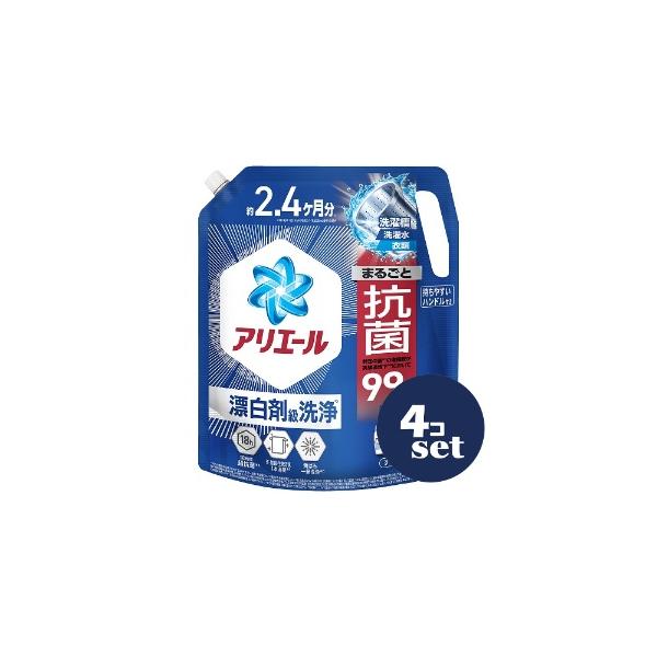 「セット販売」「P&amp;Gジャパン」アリエールジェル　つめかえ超ウルトラジャンボ　1720g　4個セット