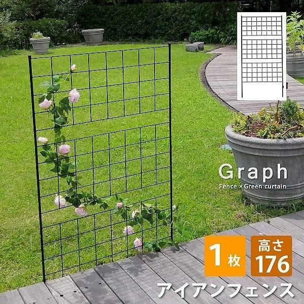 アイアン フェンス 高さ176 1枚組 格子 デザイン ハイタイプ 仕切り 境界線 花壇 フラワー ガーデニング ガーデン テラス 庭 造園 菜園 送料無料 Lf If Gr023 1p ファインセレクト 通販 Yahoo ショッピング