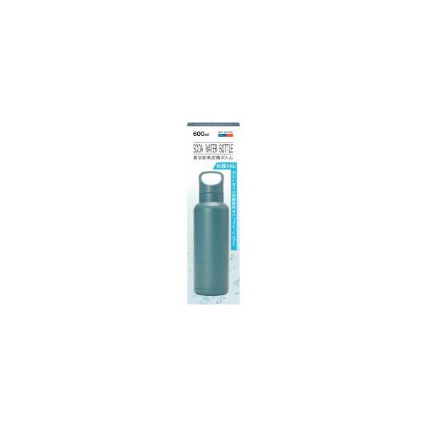 日翔」 炭酸水ボトル グレイッシュブルー 600ml : 薬のファインズ