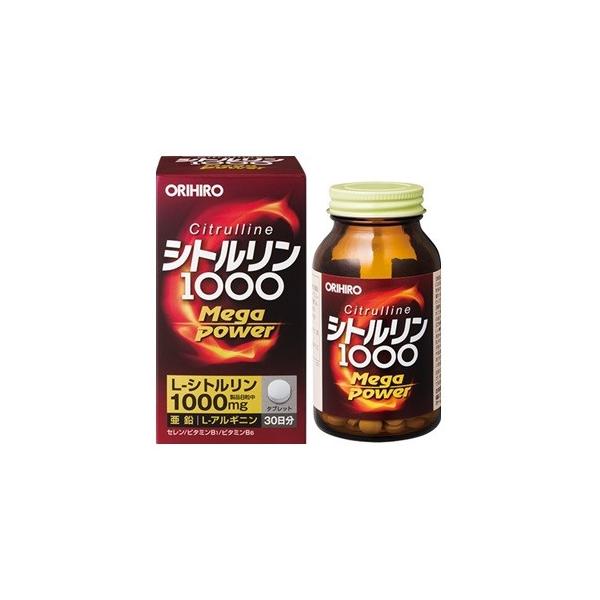 「オリヒロ」 シトルリン Mega Power 1000 72g (240粒/1粒300mg) 「健康食品」