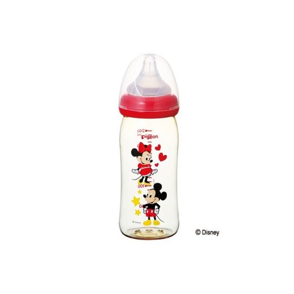 ピジョン」 ピジョン 母乳実感哺乳びん プラスチック 240mL ミッキー柄