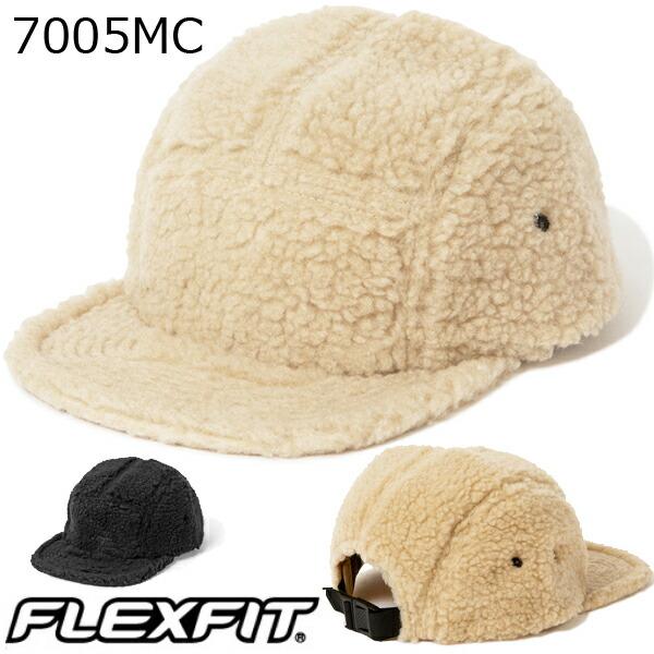 FLEXFIT  ボア クラシック ジョッキー キャンパー キャップ フレックスフィット キャンプキャップ キャンパーキャップ フラットバイザー 帽子 7005MC-JPLT