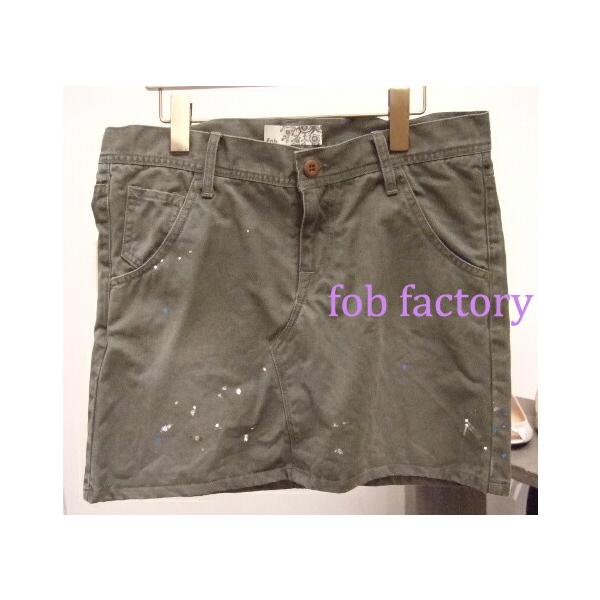 F.O.B FACTORY(エフオービー)ペイントワークスカート【即納】【在庫処分品】!!