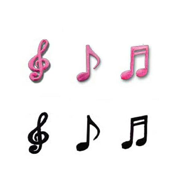 即納　PATCH（パッチ・ワッペン）音符【大】