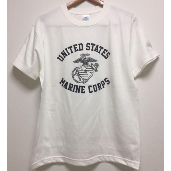 アメリカ海兵隊・UNITED STATES MARINE CORPS　マリーンコーズ　ビンテージタイプ【RadRocArt】半袖　古着レプリカ　ロゴ錨Tシャツ【5.6oz.】