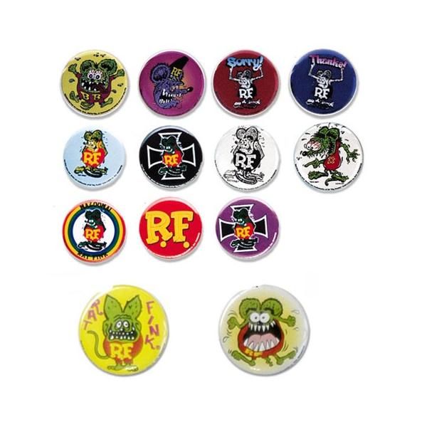 ラットフィンク ピンバッジ 缶バッジ ワッペン 9点セット RATFINK ラットフィンク ピンバッジ 缶バッジ ワッペン 9点セット