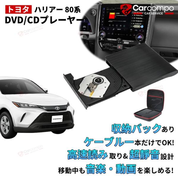 DVDプレイヤー トヨタ ハリアー 80系 専用 車載dvdプレーヤー 車