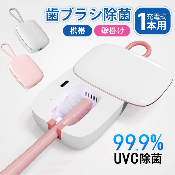 爆買 歯ブラシ 除菌 乾燥 1本用 除菌器 携帯 壁掛け除菌ケース