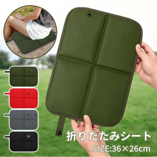 レジャーシート 厚手 一人用 １人用 クッション 座布団 コンパクト 軽量 撥水 携帯 アウトドア キャンプ フェス 花火大会 釣り 観戦