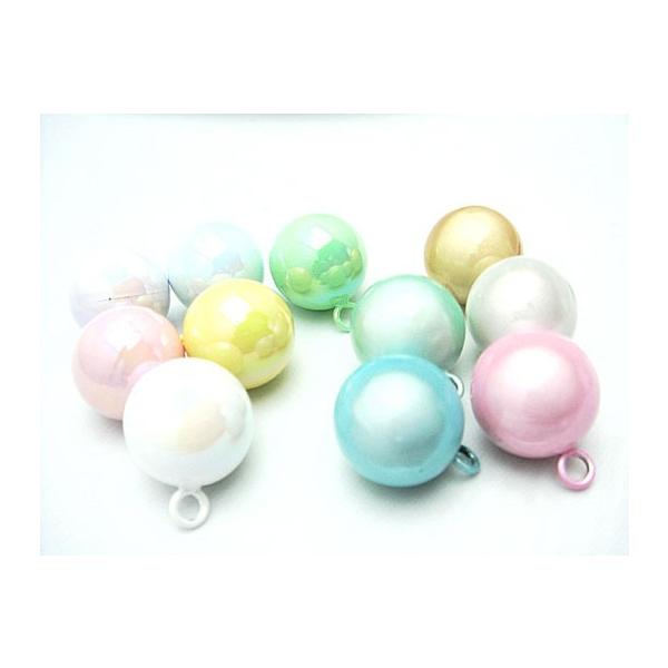 水琴窟（すいきんくつ）の音色を鈴の音色で再現しました。水の深く澄んだ音色を奏でます。まる マル 水琴鈴(すいきんすず) 全長17mm（本体のみ）　全幅17mm　厚み17mm　取り付け穴内径2.5mm)【検索キーワード】　鈴/大きい/特大/可...