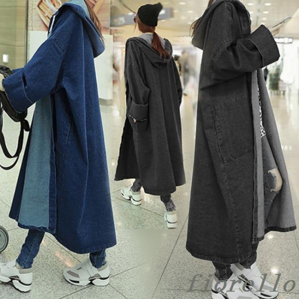 理想的には 剪断 雪だるまを作る デニム コート レディース 春 18 Biden Nagomi Jp