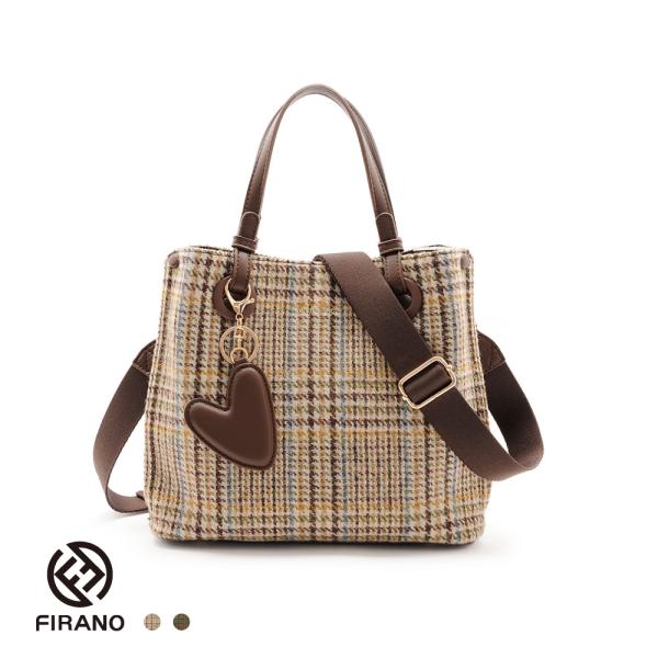 FIRANO（フィラノ） カジュアルシックツイードハンドバッグ レディース