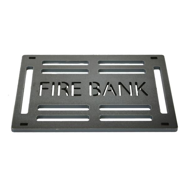 FIRE BANK 極厚鉄板 スリット入り ソロサイズ ソロキャンプ BBQ 板厚
