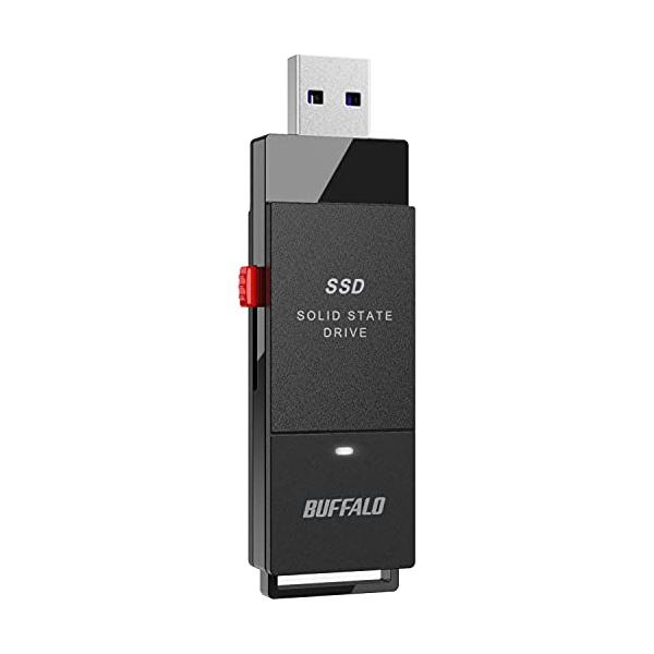 バッファロー SSD 外付け 250GB 超小型 コンパクト ポータブル PS5/PS4対応(メーカー動作確認済) USB3.2Gen1 ブラック S