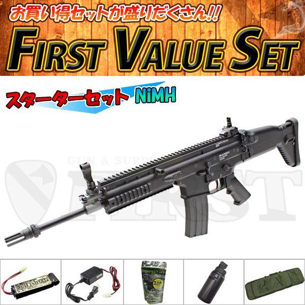 東京マルイ 次世代電動ガン Scar L エアガン Mk16 Mod 0 Bk Cスターターセット Scar L Nimh 東京マルイ Fvs C Ni フルセット エアガン 福袋 19 夏