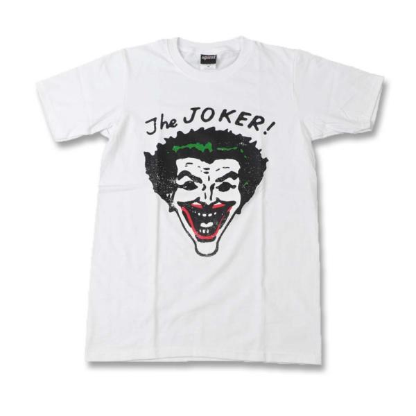 Tシャツ バンドTシャツ ロックTシャツ 半袖 (AG) バットマン BATMAN ジョーカー JOKER 2 WHT S/S 白 映画
