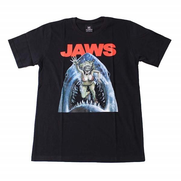 Tシャツ バンドTシャツ ロックTシャツ 半袖 (KR) ジョーズ JAWS 1 BLK S/S 黒 映画 Tシャツ バンドTシャツ ロックTシャツ 半袖 (KR) ジョーズ JAWS 1 BLK S/S 黒 映画