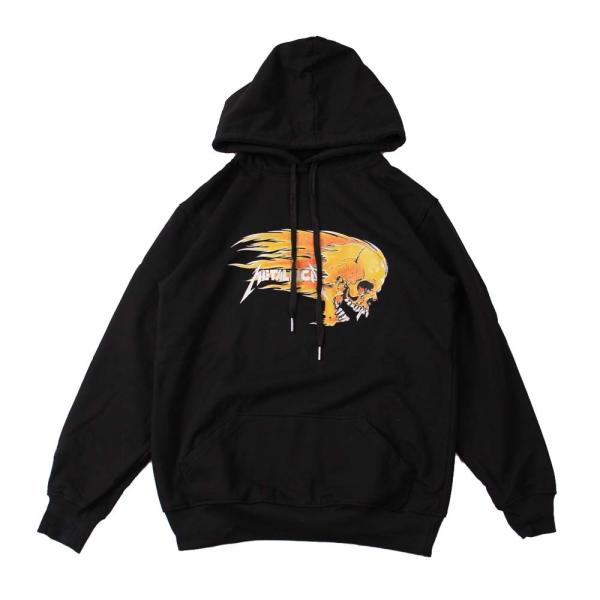 �p�[�J�[ �X�E�F�b�g�p�[�J �o���h ���b�N (AG) ���^���J METALLICA 5 BLK PARKA ��