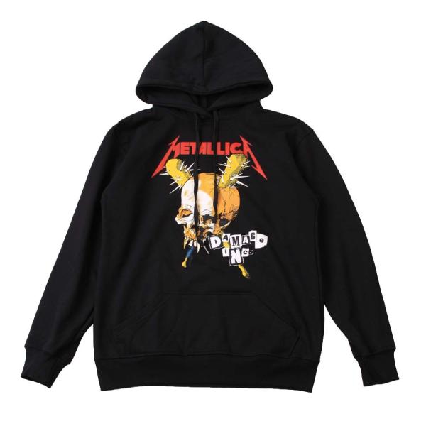 �p�[�J�[ �X�E�F�b�g�p�[�J �o���h ���b�N (AG) ���^���J METALLICA 9 BLK PARKA ��