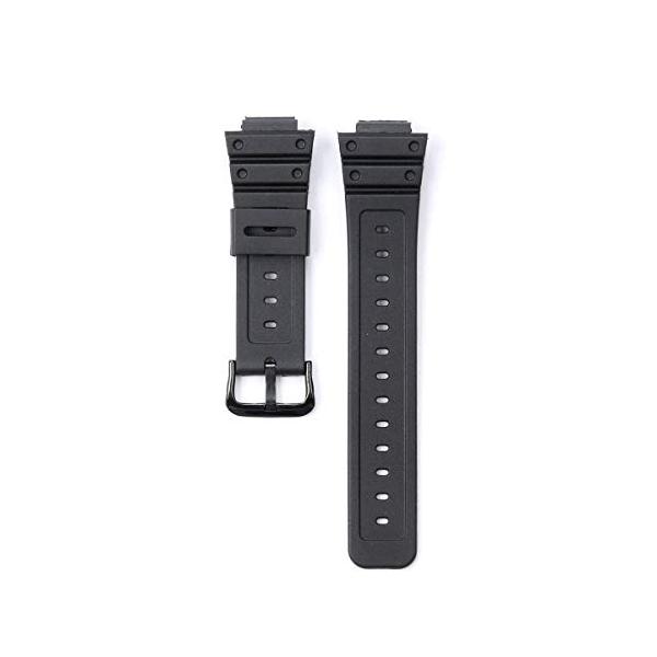 時計バンド 交換ベルト 腕時計ベルト 16mm 防水 コンパチブル CASIO G-shock GW-M5610 DW-5600/5700/6900用 (ブラック)