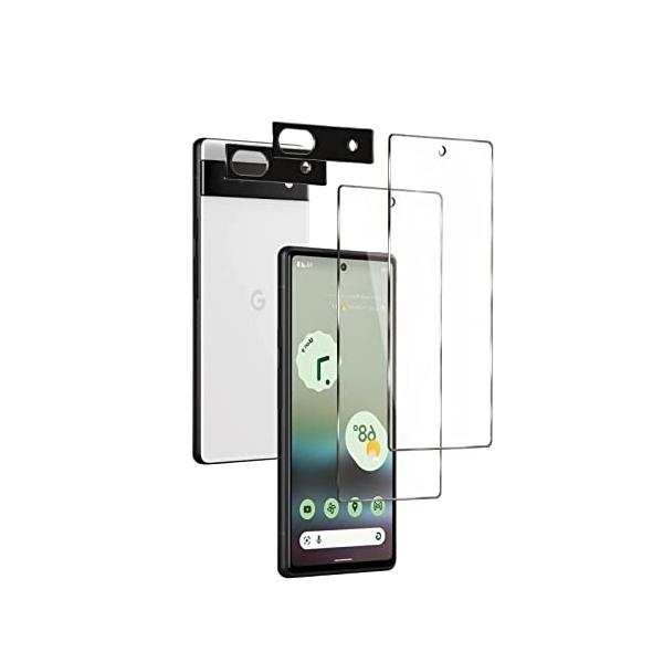 2+2枚セット グーグルピクセル6a 保護フィルム （2枚）+ google pixel 6a カメラフィルム（2枚）旭硝子製 V E V