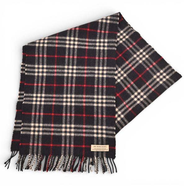BURBERRY（バーバリー） ノバチェック マフラー カシミヤ入り Bランク