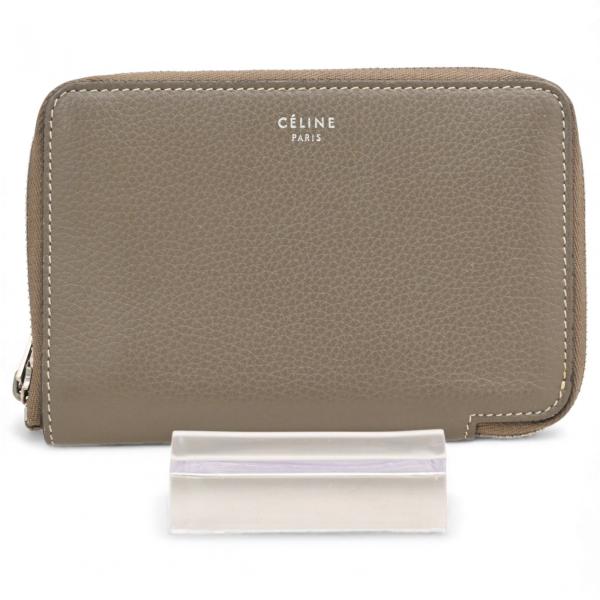 CELINE セリーヌ　ミディアム ジップ アラウンド ウォレット 二つ折り財布 CELINE（セリーヌ） ミディアム ジップ ウォレット 二つ折り財布 B