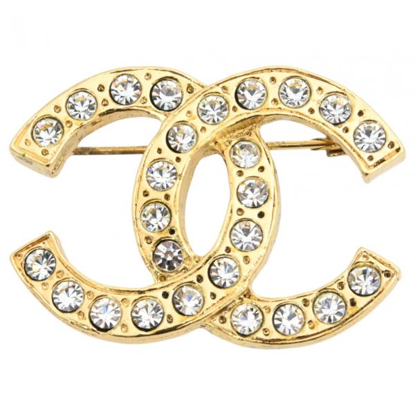 【中古】シャネル ココマーク ストーン ブローチ アクセサリー Bランク ch6530cc CHANEL（シャネル） 【中古】シャネル ココマーク ストーン ブローチ