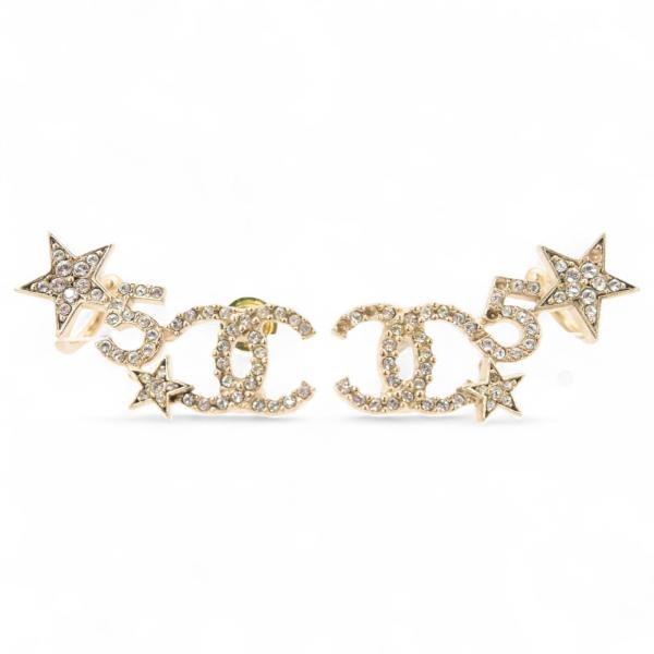 CHANEL シャネル ココマーク クリスタルスター5ピアス ライン