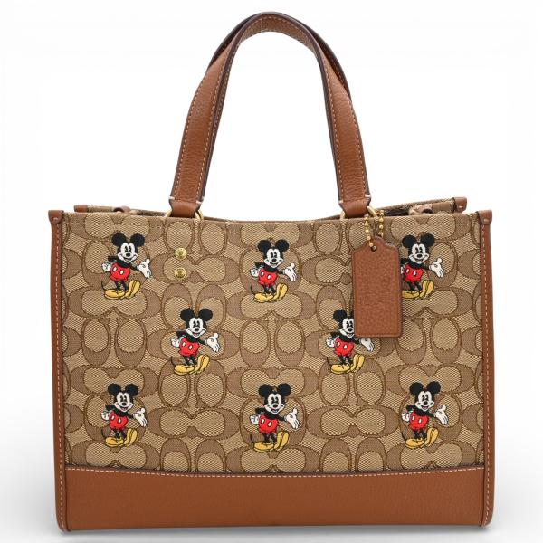 美品✨　コーチ　トートバッグ デンプシー キャリーオール シグネチャー A4収納 美品✨ コーチ トートバッグ デンプシー キャリーオール シグネチャー