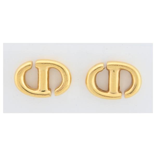 【中古】ディオール ピアス CDロゴ アクセサリー Aランク di8928ss