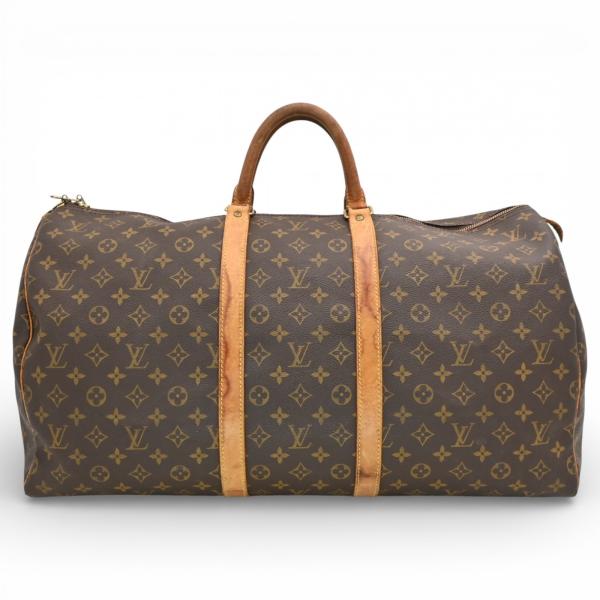 【鑑定済】 訳あり ルイヴィトン モノグラム ボストンバッグ キーポル 55 LOUIS VUITTON（ルイ・ヴィトン） モノグラム キーポル55 ボストン