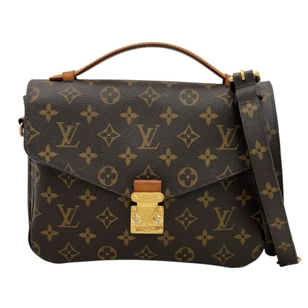 【中古】ルイヴィトン モノグラム ポシェット メティス MM ショルダーバッグ 2WAY ブラウン Aランク lv55142cc