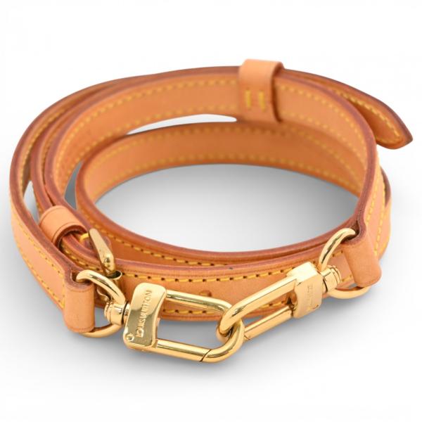 ルイヴィトン ショルダーストラップ ブラウン ゴールド金具 レザー ヌメ革 ヌメ革ストラップ LOUIS VUITTON ルイ・ヴィトン LOUIS VUITTON